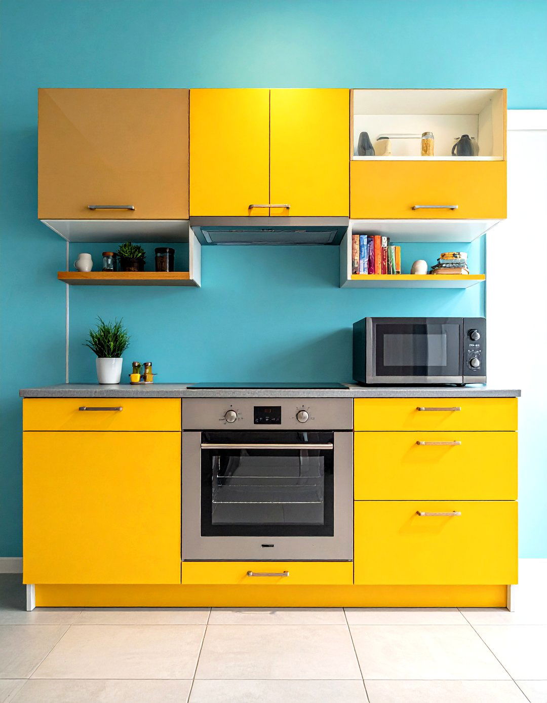 Microwave Cabinet - 30 small kitchen cabinet ideas