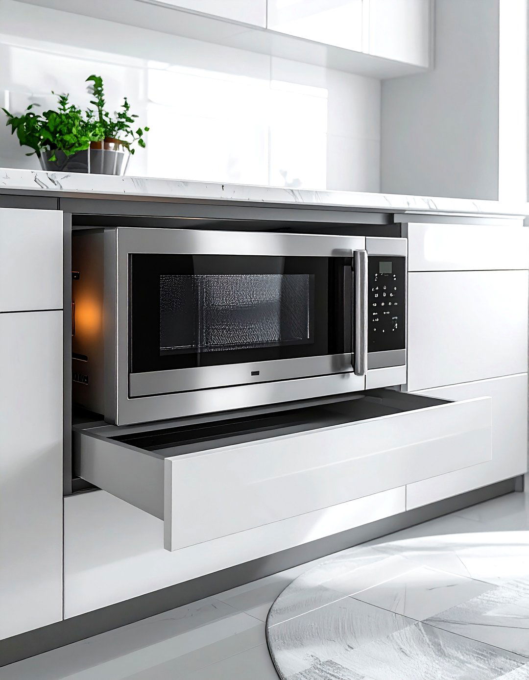 Microwave Drawer Location - 30 kitchen zone ideas