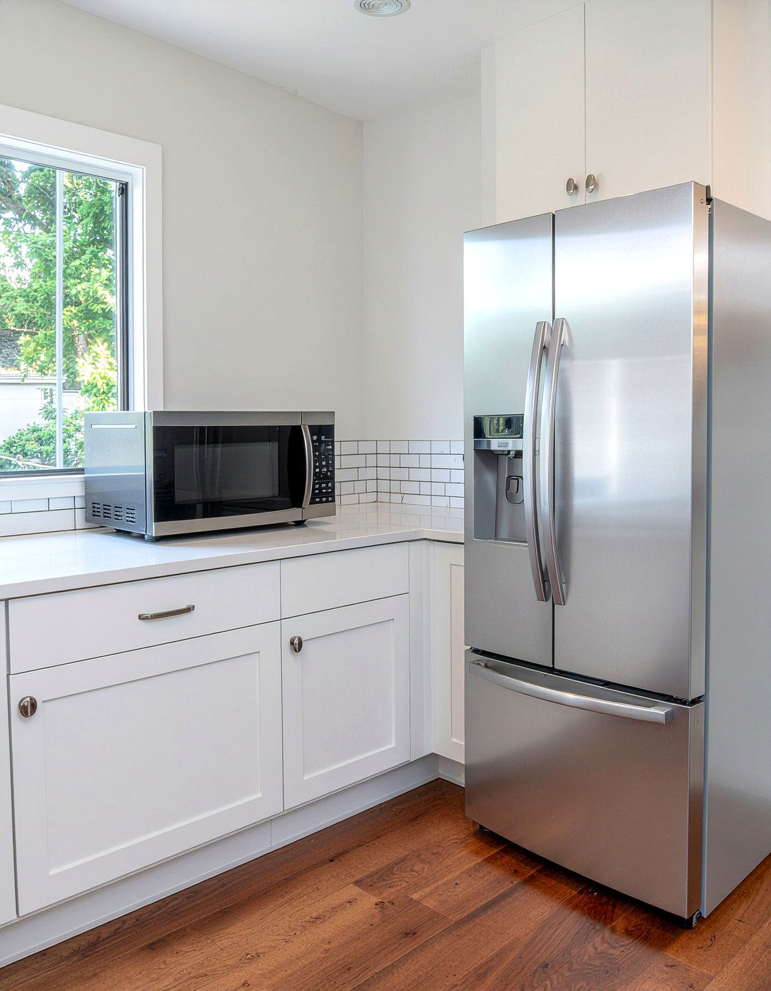 Microwave Next To Refrigerator - 30 kitchen microwave ideas