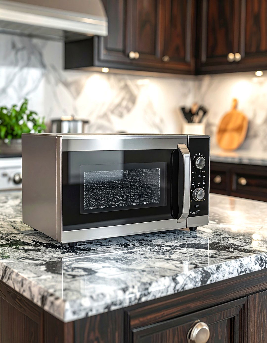 Microwave on granite countertop - 30 countertop microwave kitchen ideas