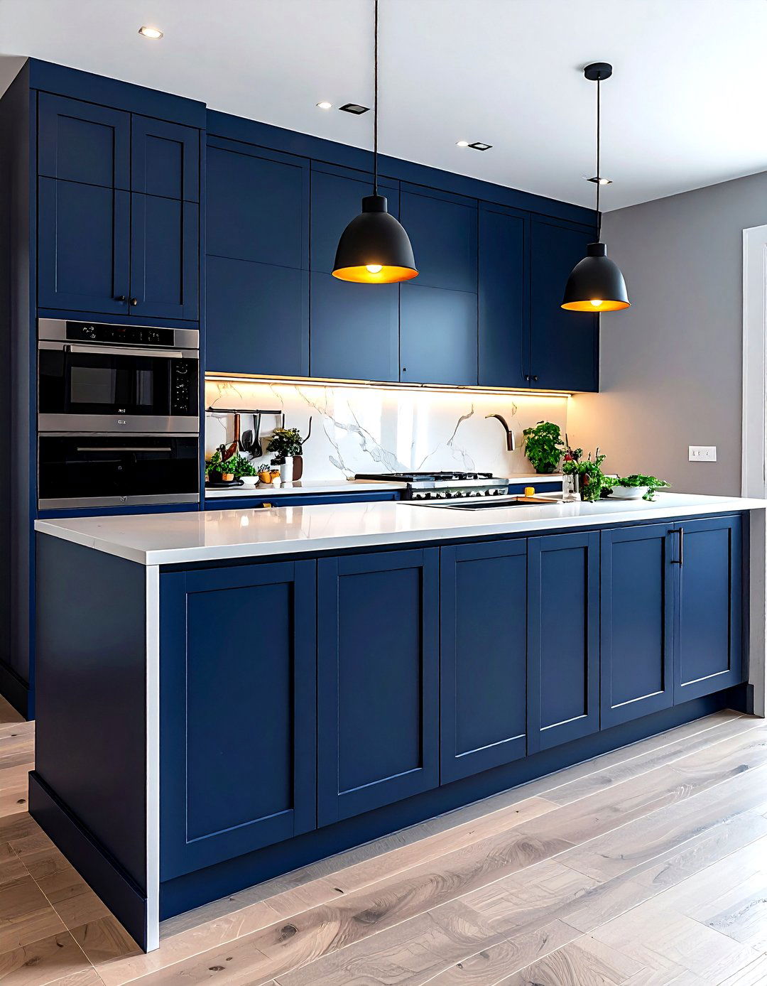 Microwave on kitchen island - 30 countertop microwave kitchen ideas