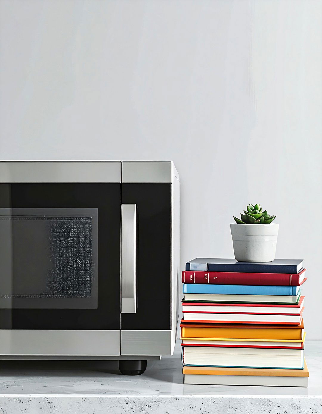 Microwave with cookbook storage - 30 countertop microwave kitchen ideas