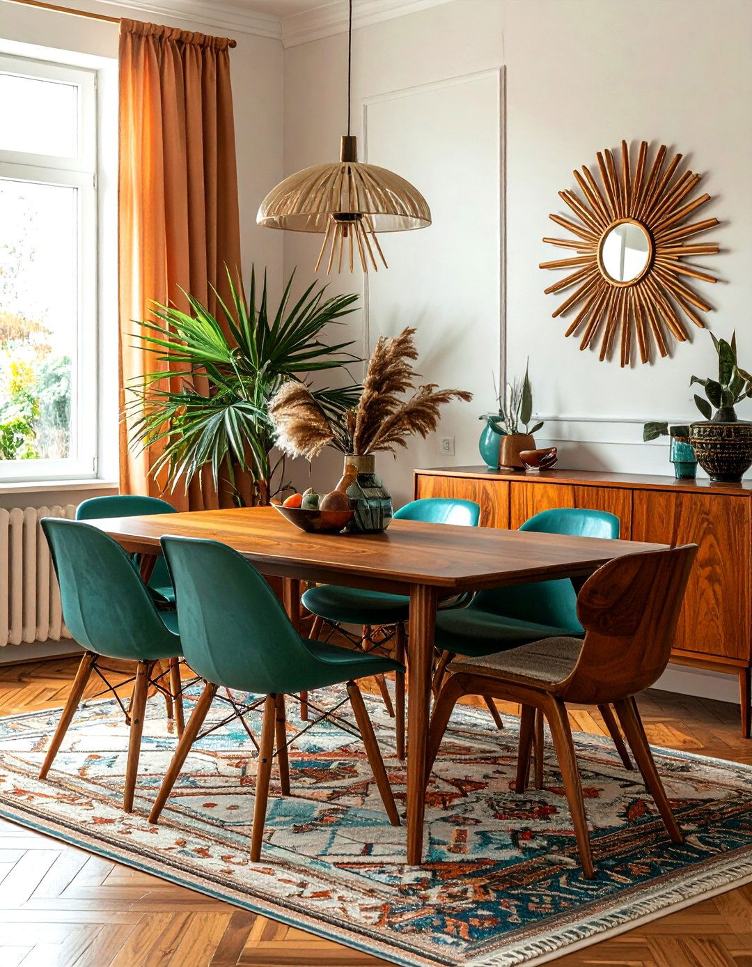 Mid Century Boho Dining Room - 30 Bohemian dining room ideas