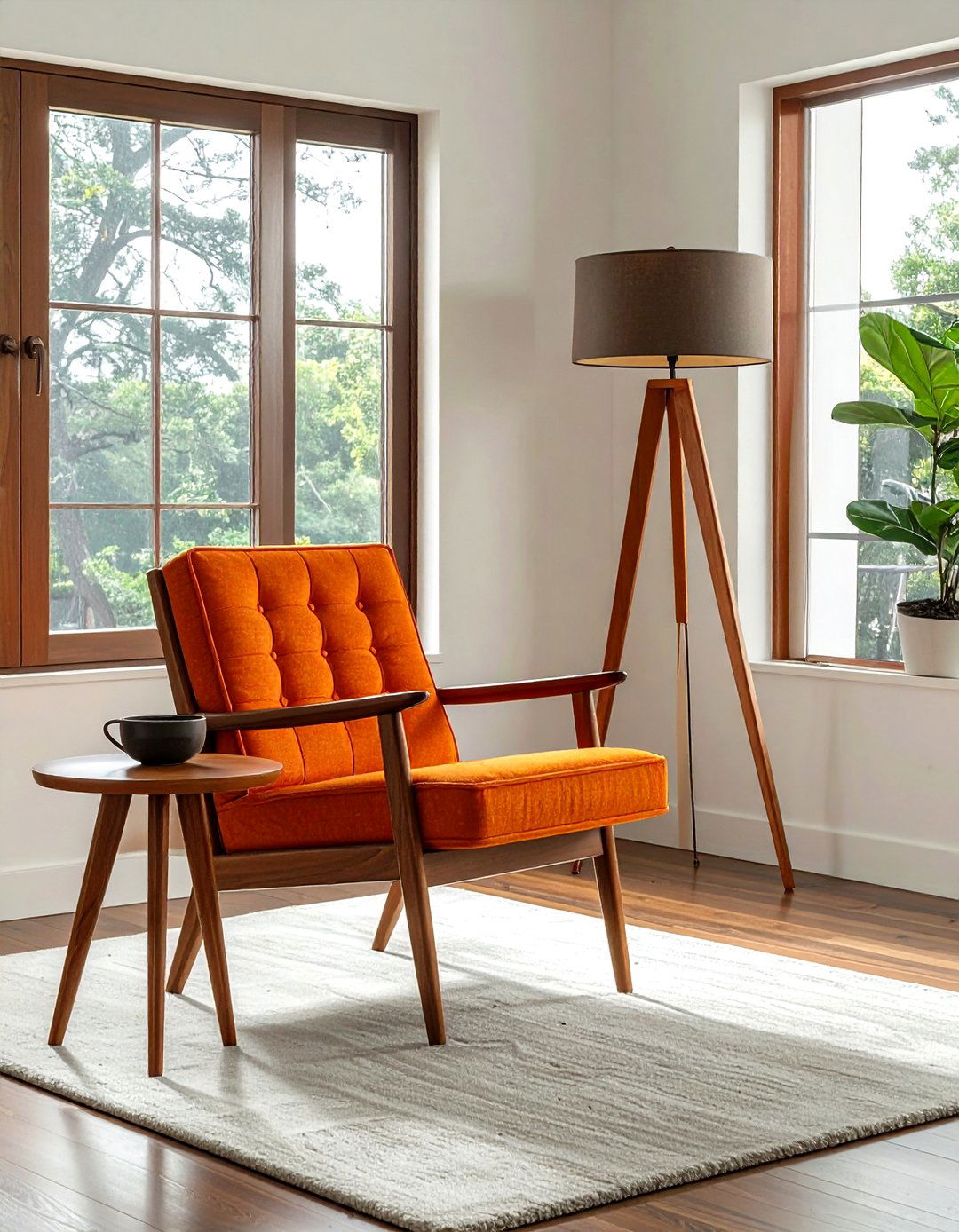 Mid Century Chair - 30 bedroom reading nook ideas