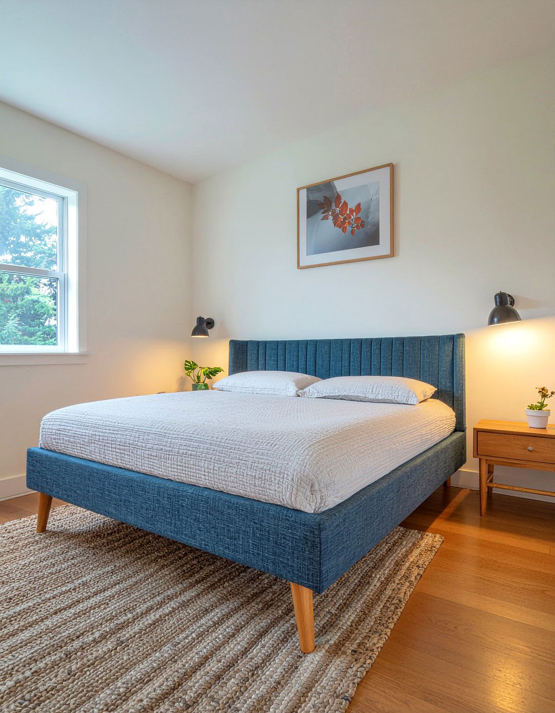 Mid Century Channel Headboard - 30 bedroom channel tufted headboards