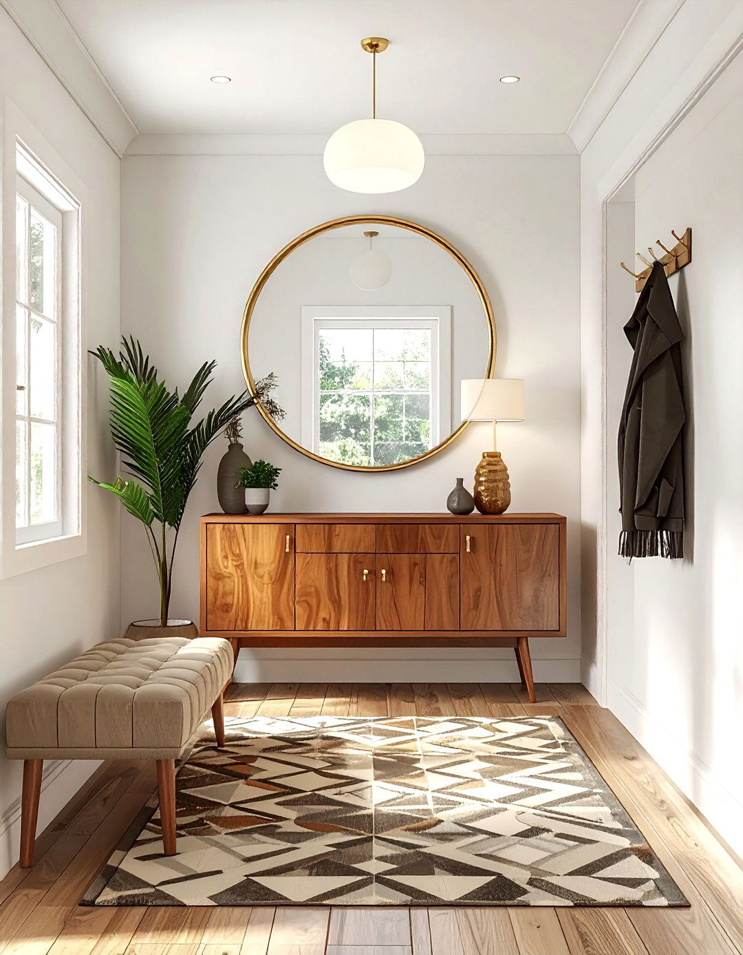 Mid Century Entryway - 30 uncomplicated decor ideas