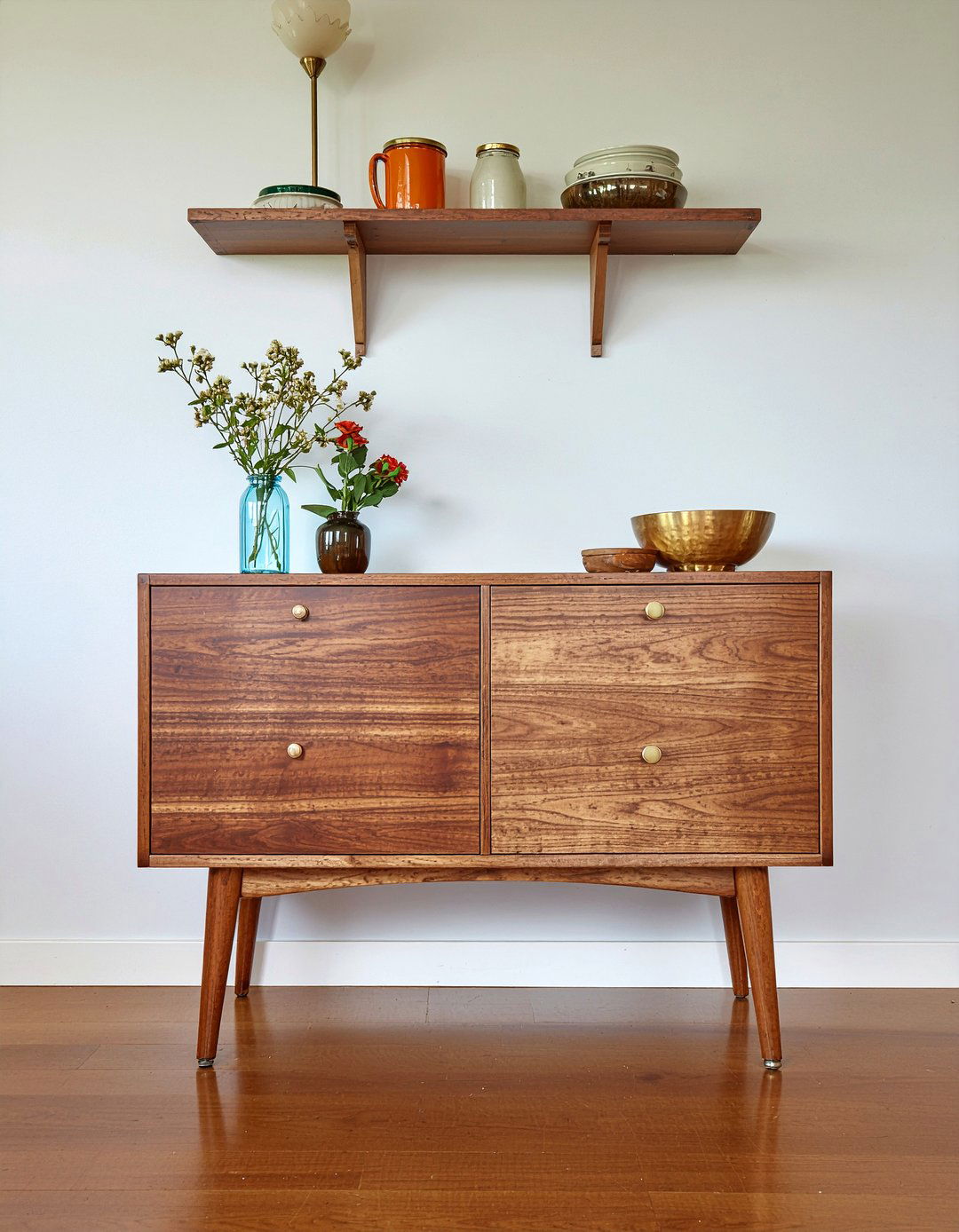 Mid Century Kitchen Cabinets - 30 slab door kitchen cabinet ideas