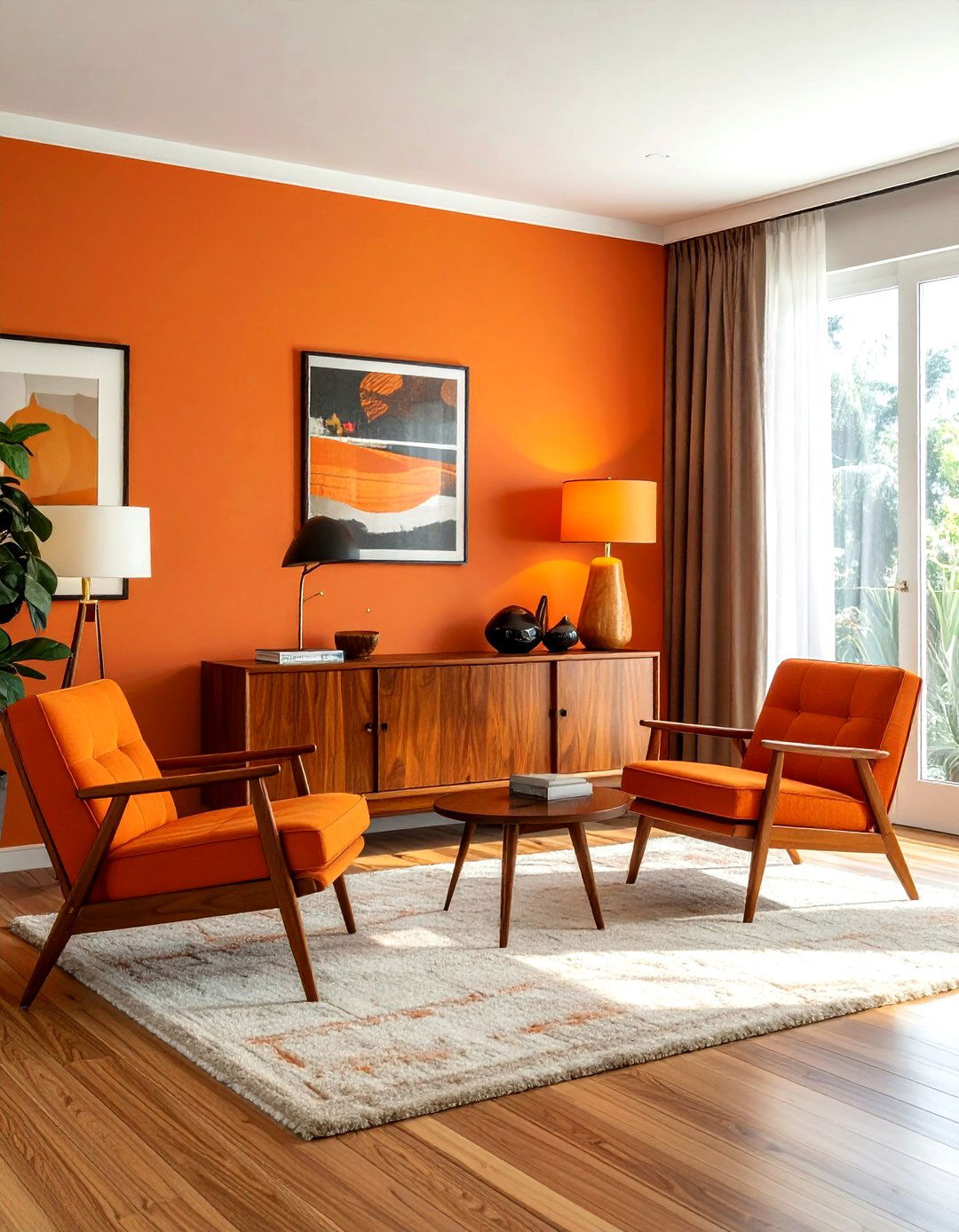 Mid Century Living Room - 30 living room photography ideas