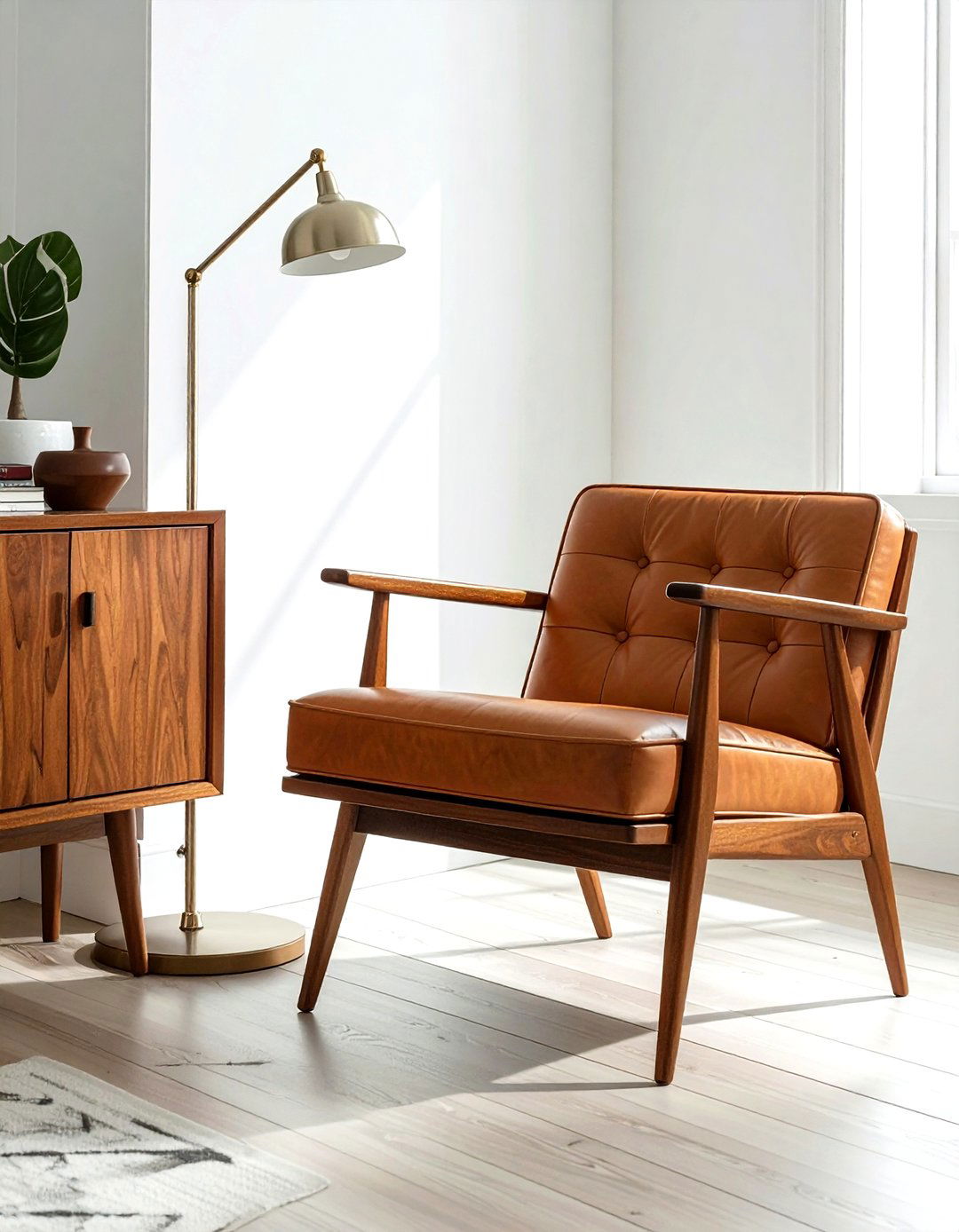 Mid Century Magazine Holder - 30 living room magazine rack ideas