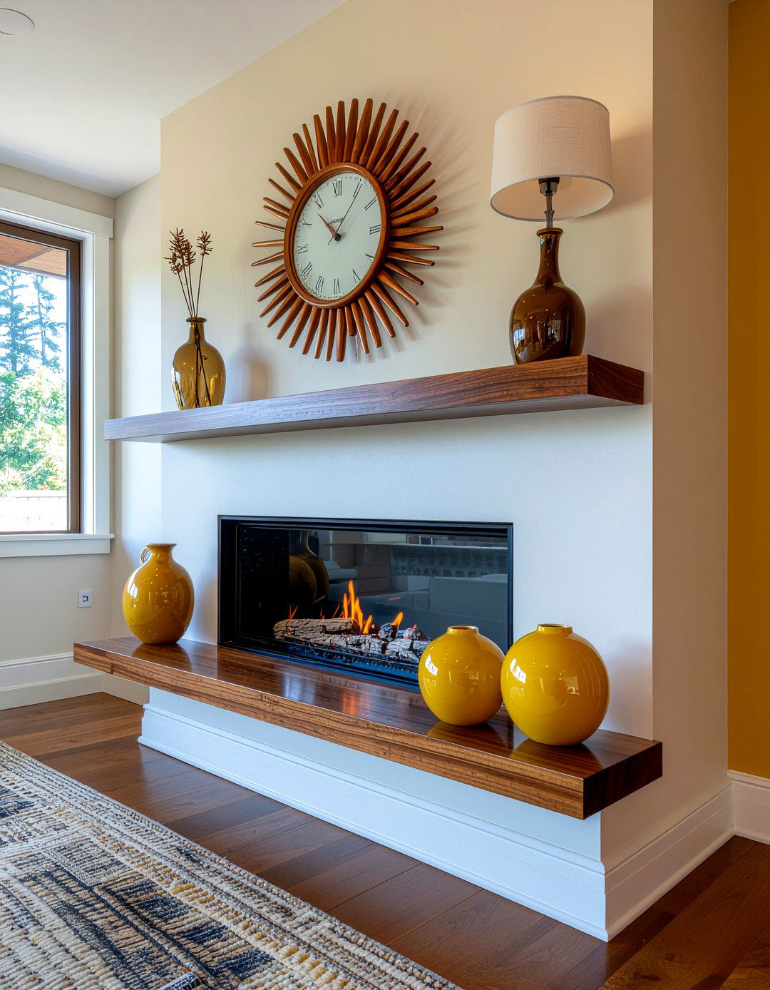 Mid Century Modern - 30 fireplace mantel ideas