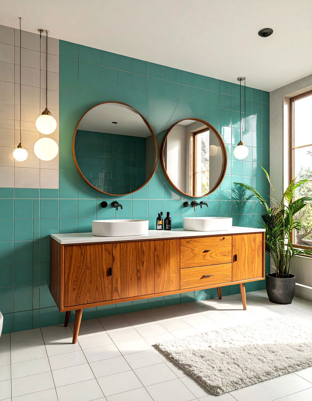 Mid Century Modern Bathroom - 30 California bathroom ideas