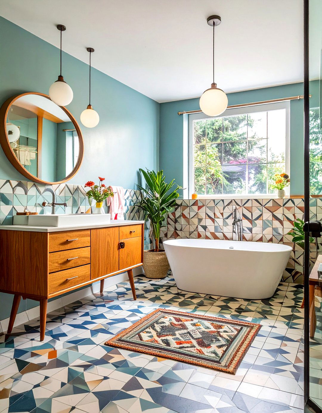 Mid Century Modern Bathroom - 30 chic bathroom ideas