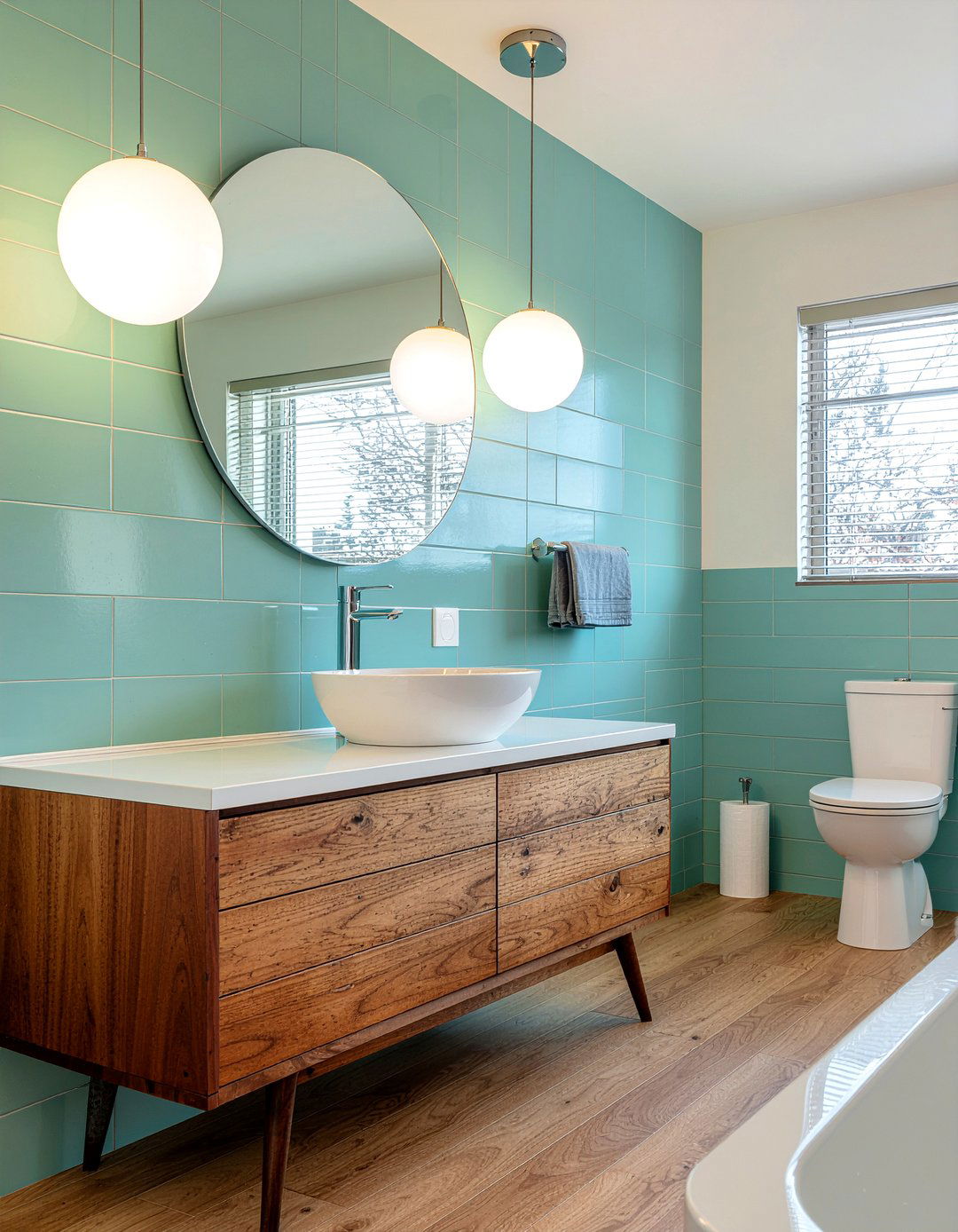 Mid Century Modern Bathroom - 30 bathroom inspiration ideas