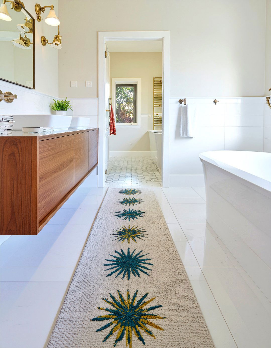 Mid Century Modern Bathroom Runner - 30 bathroom runner rug ideas