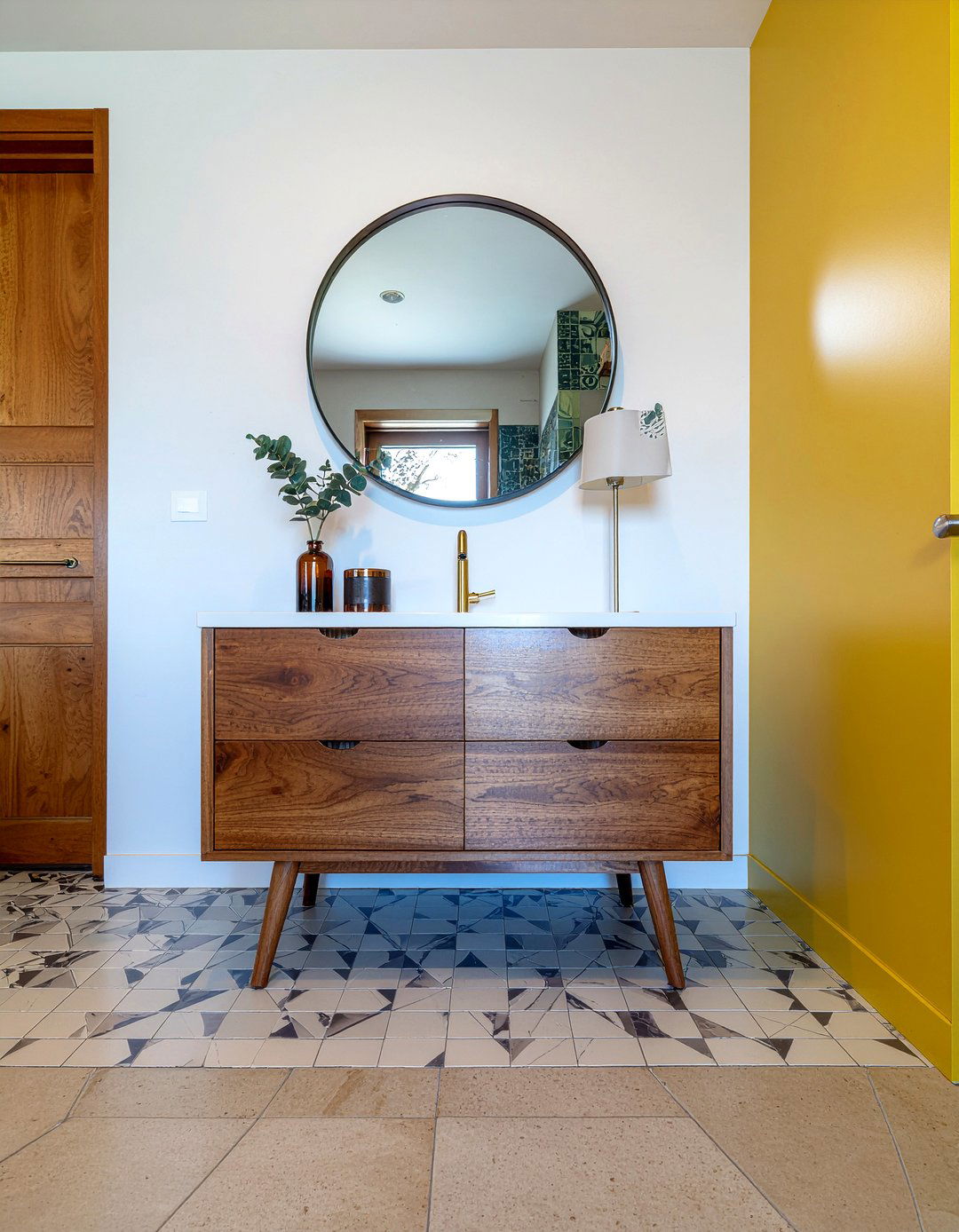 Mid Century Modern Bathroom Vanity - 30 bathroom cabinet ideas