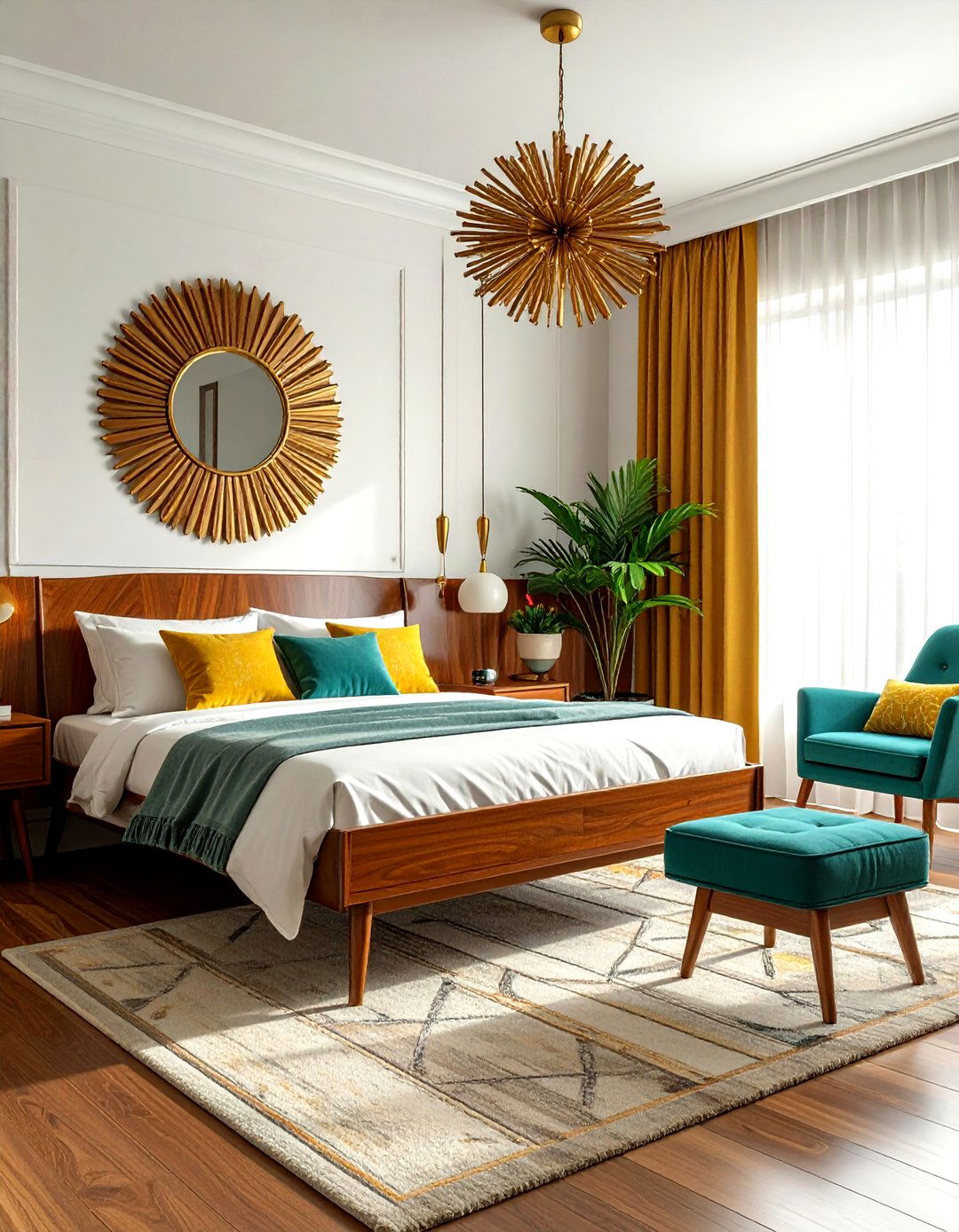 Mid Century Modern Bedroom - 30 bedroom conversation starter ideas