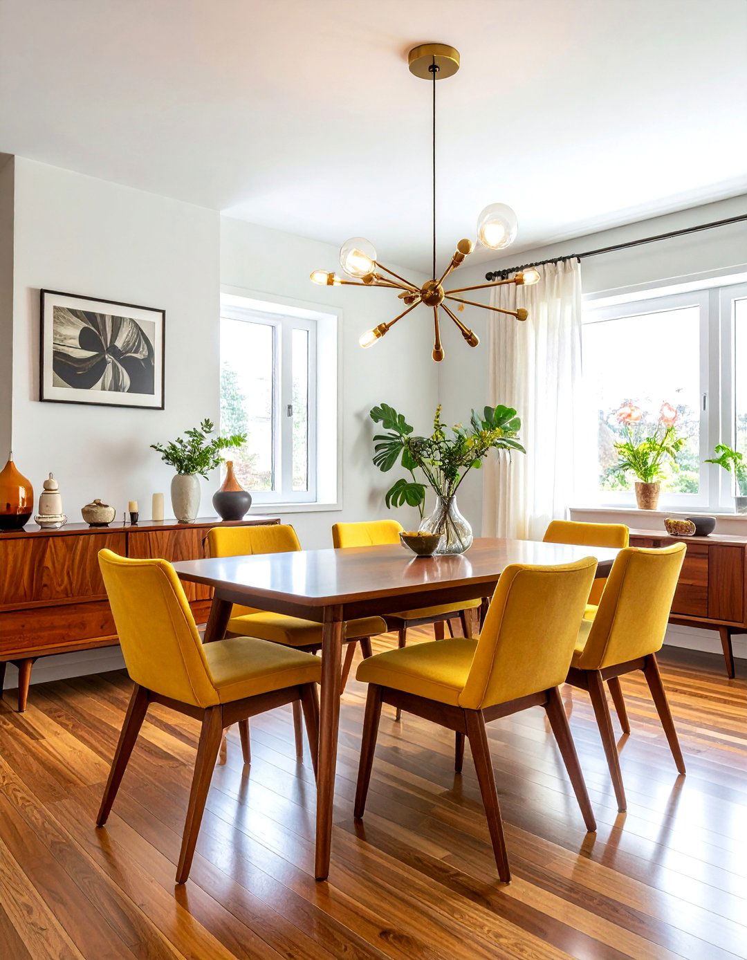 Mid Century Modern Brown - 30 brown dining room ideas