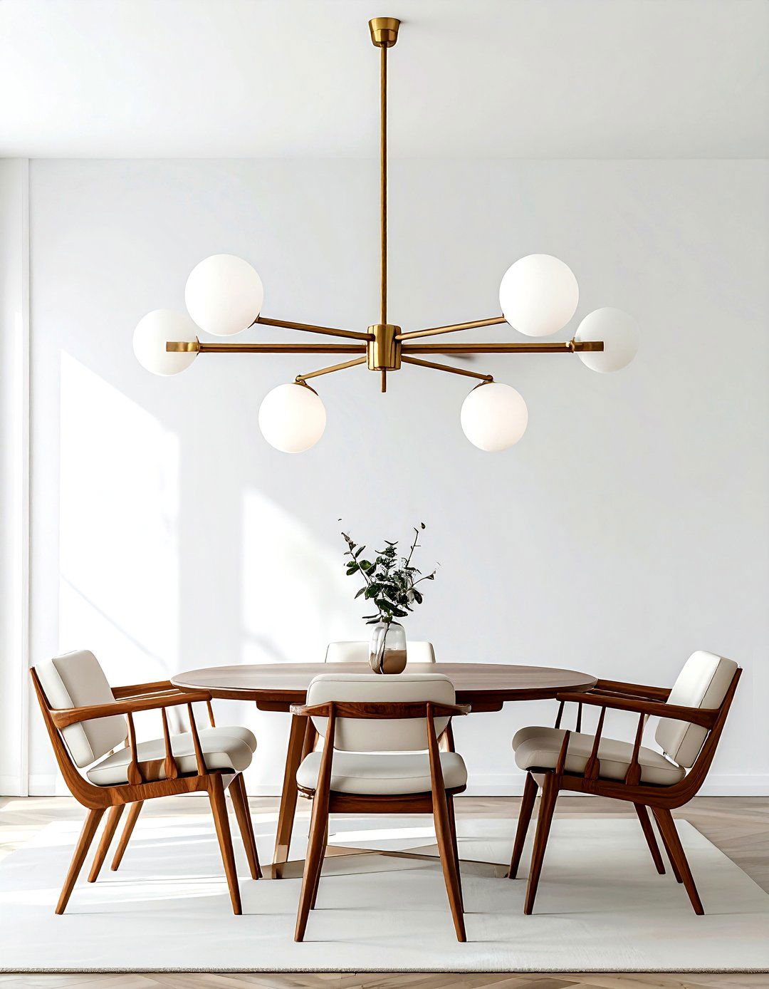 Mid Century Modern Chandelier - 30 dining room pendant lighting ideas