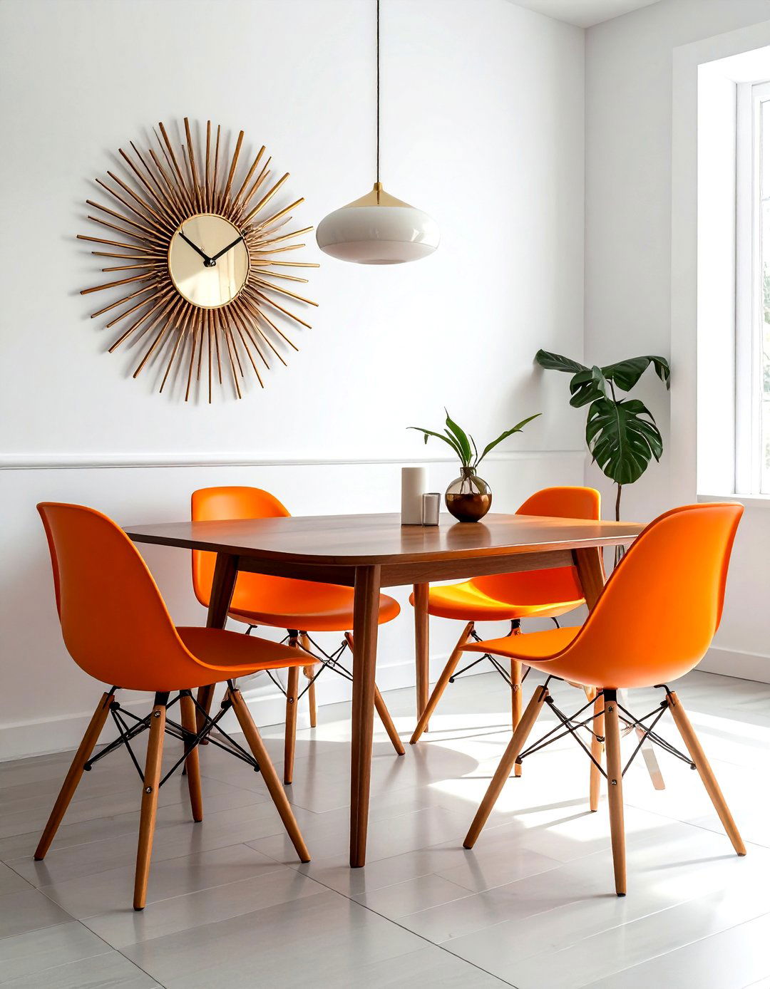 Mid Century Modern Corner - 30 corner dining area ideas