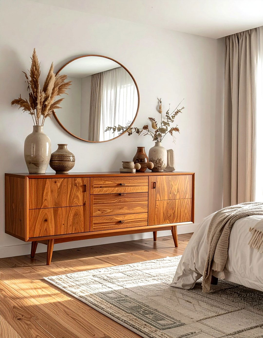 Mid Century Modern Credenza - 30 bedroom statement piece ideas