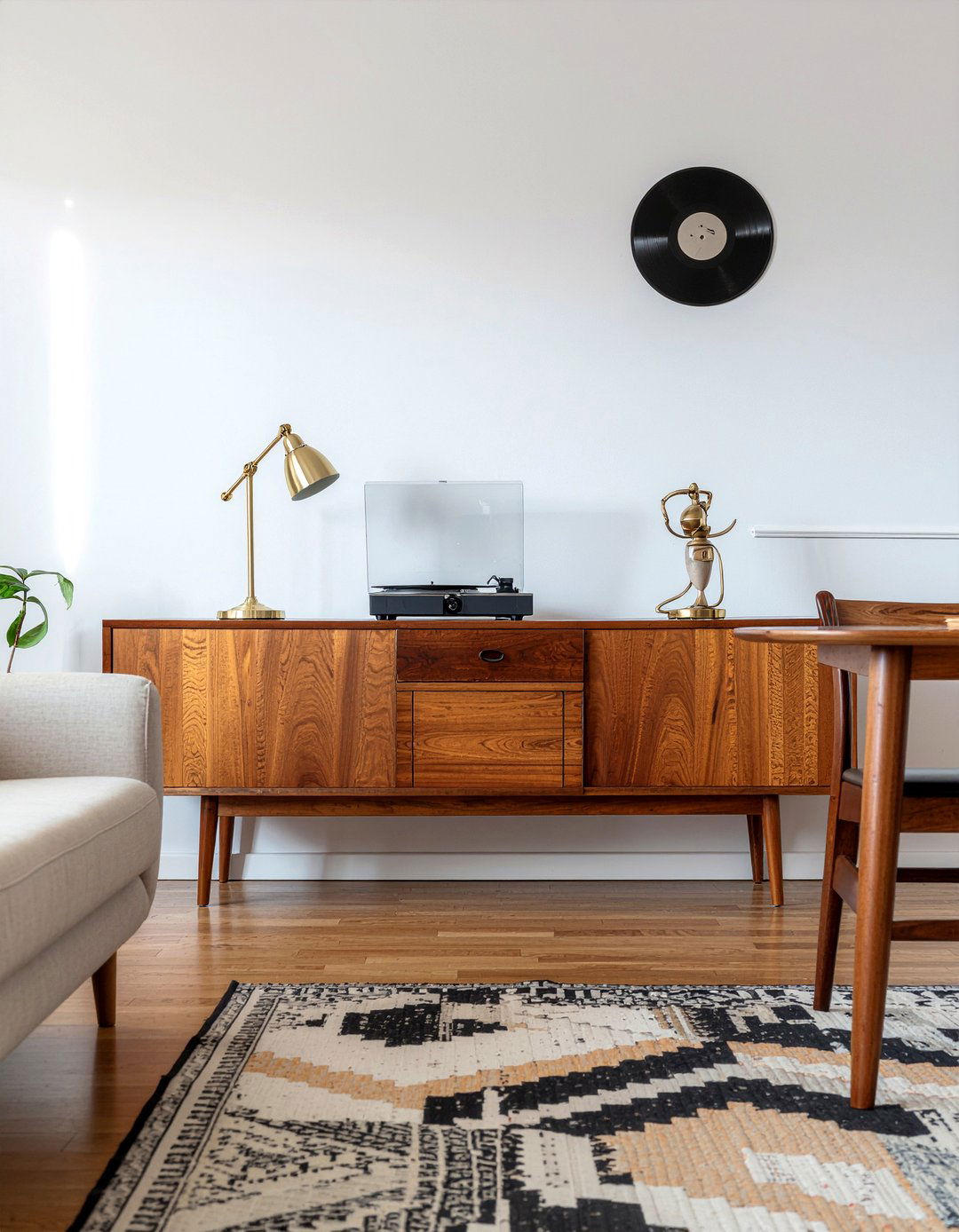 Mid Century Modern Credenza - 30 living room divider ideas