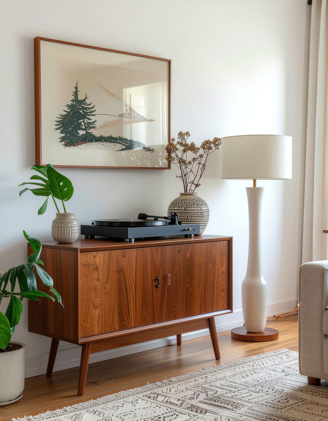 Mid Century Modern Credenza - 30 living room eclectic furniture ideas