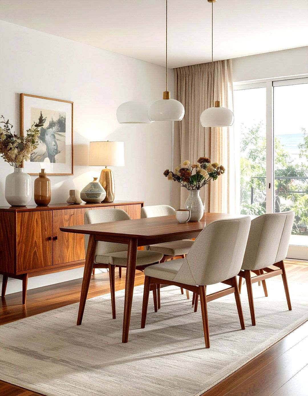 Mid Century Modern Credenza - 30 modern buffet dining room ideas