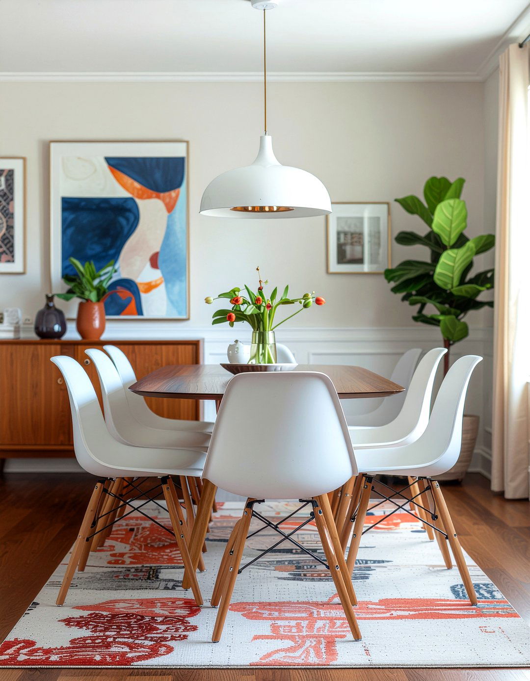 Mid Century Modern Dining - 30 dining room Sunday dinner ideas