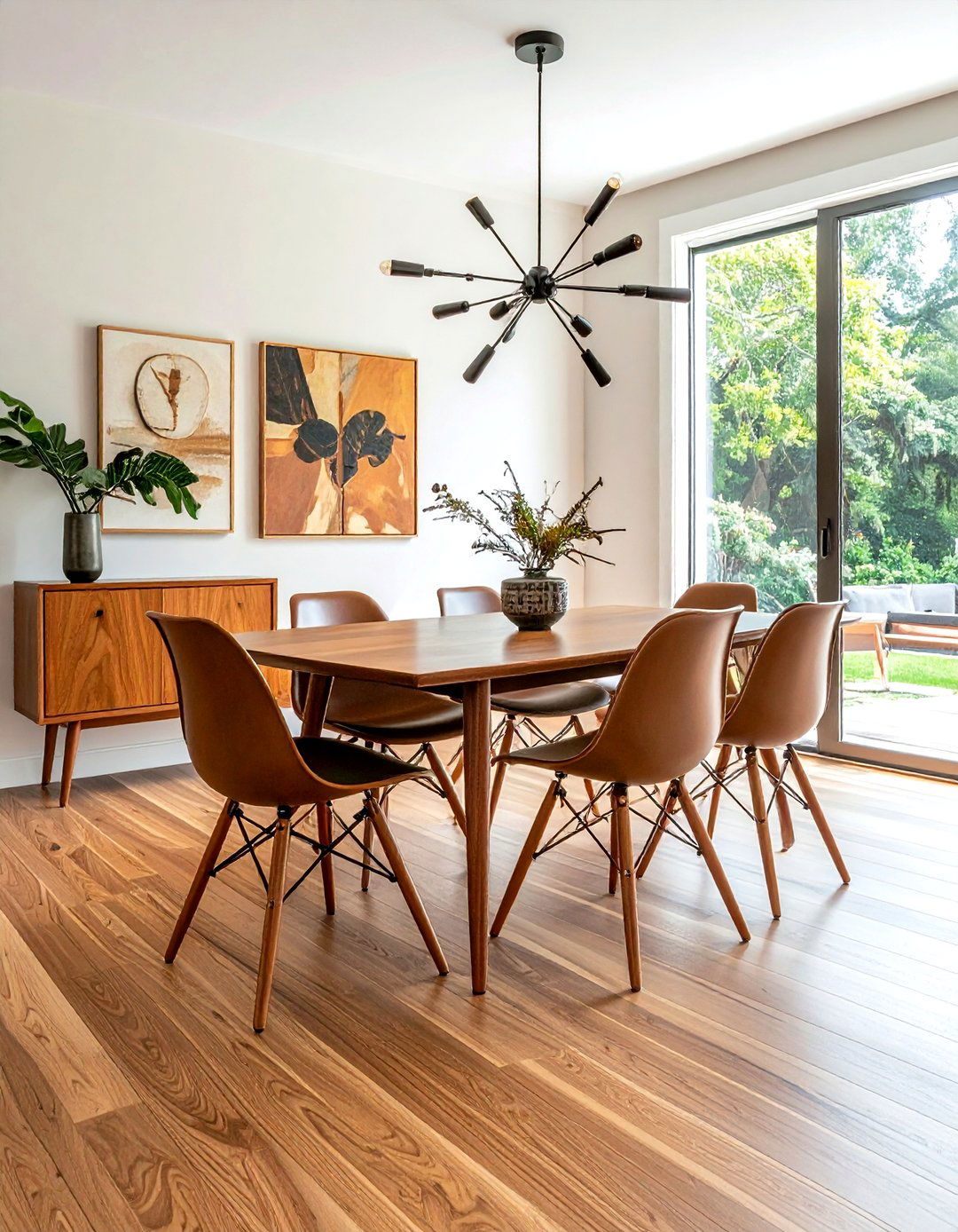 Mid Century Modern Dining Area - 30 attainable dining room ideas