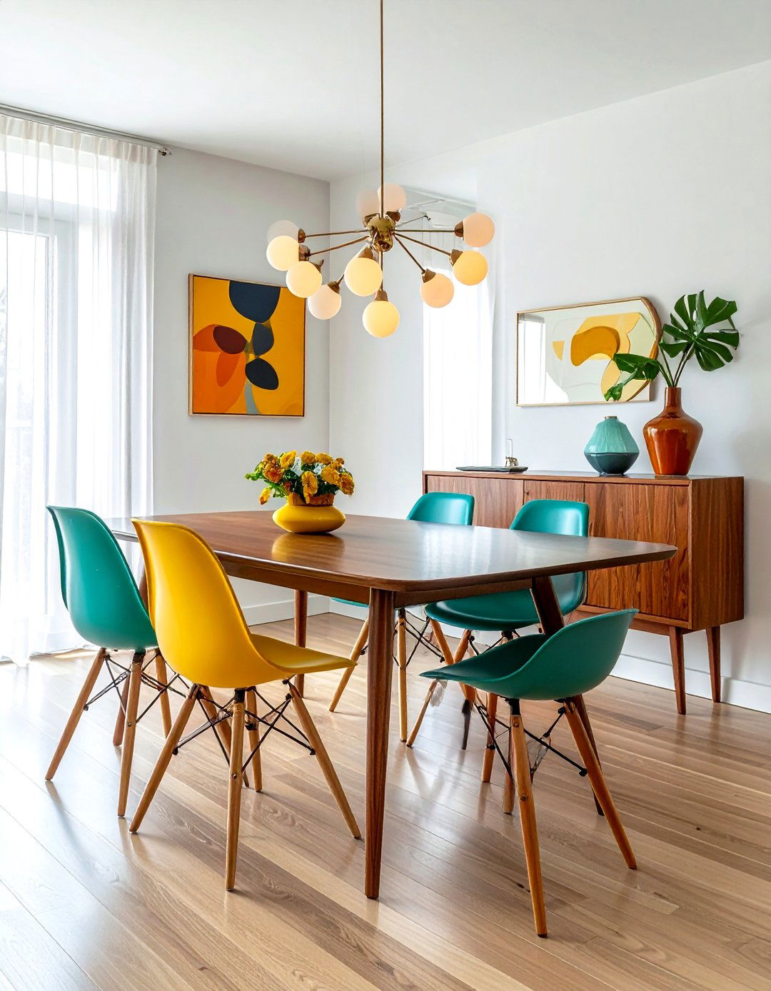 Mid Century Modern Dining Room - 30 tailored dining room ideas