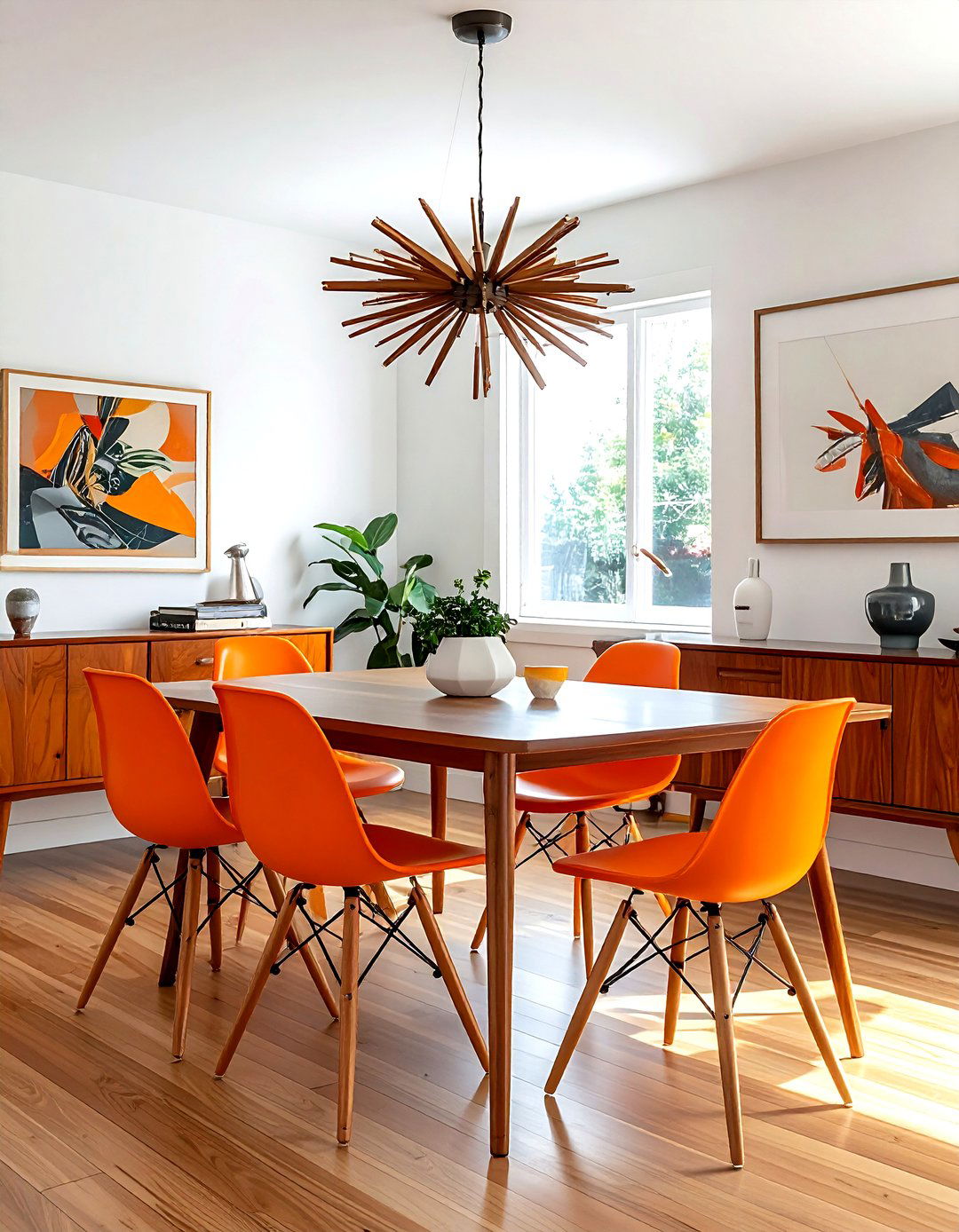 Mid Century Modern Dining Room - 30 clutter-free dining room ideas