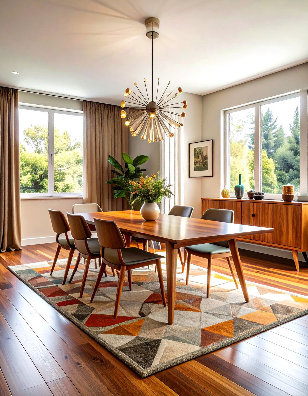 Mid Century Modern Dining Room - 30 dining room renovation ideas