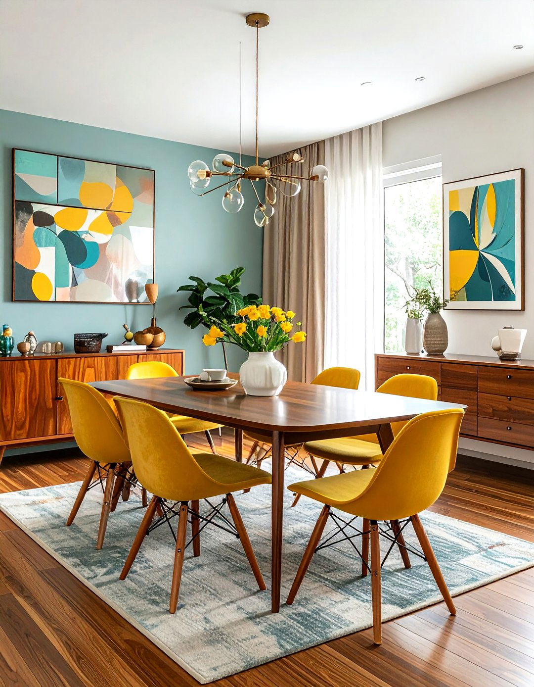 Mid Century Modern Dining Room - 30 feature dining room ideas