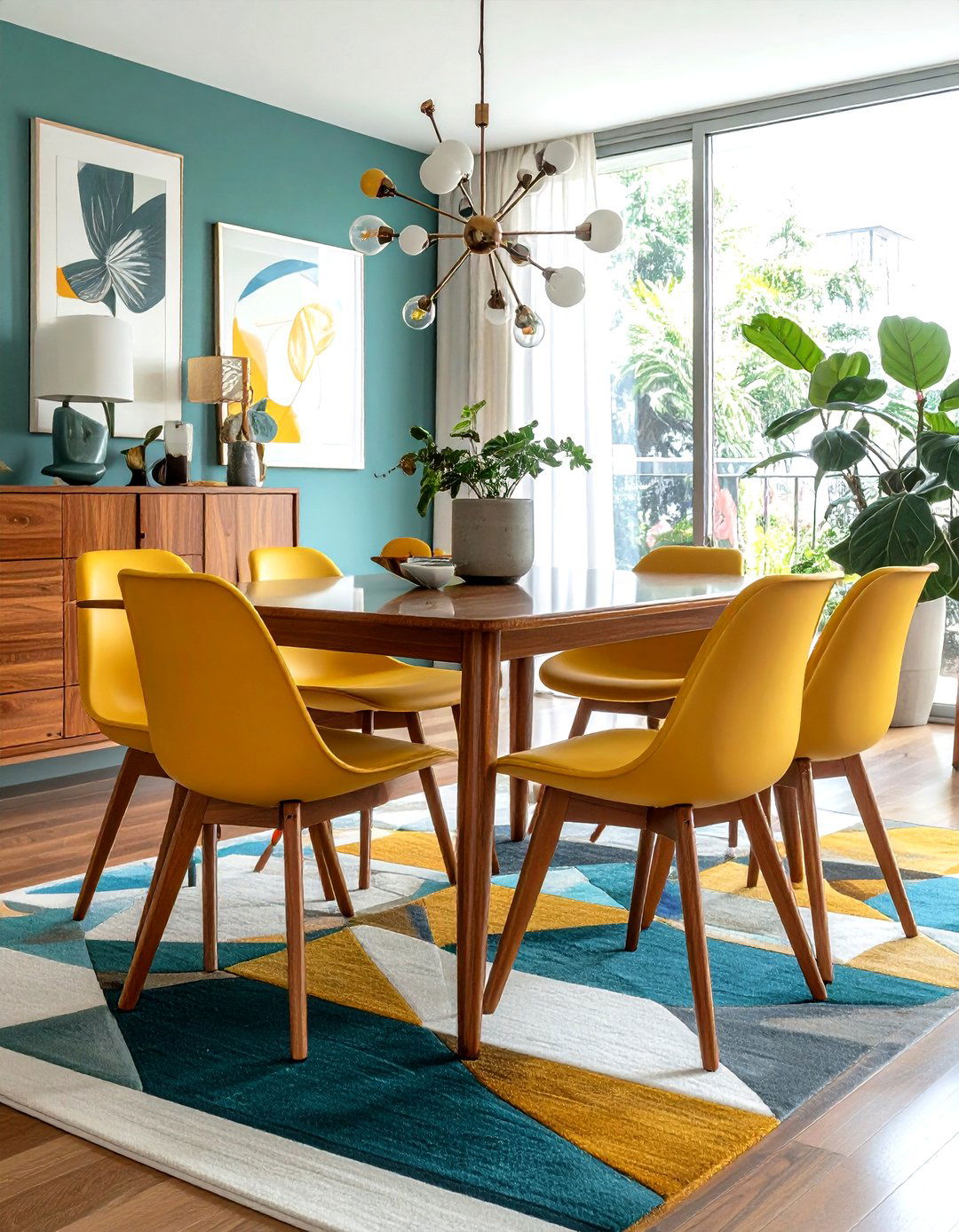 Mid Century Modern Dining Room - 30 layered dining room ideas
