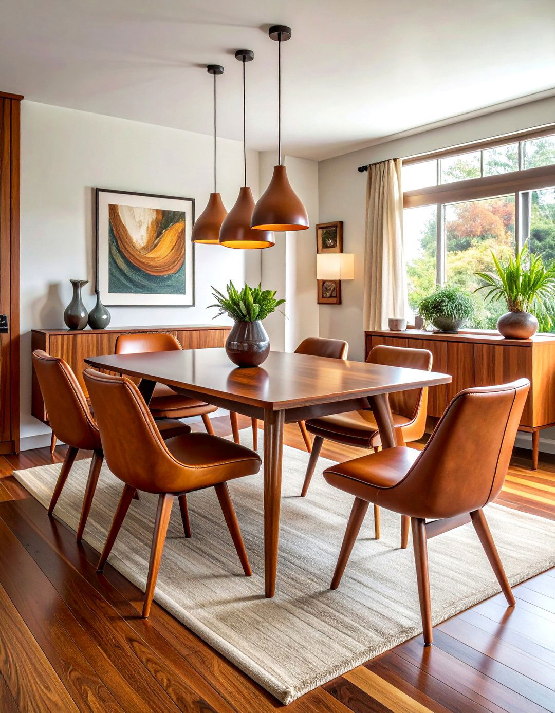 Mid Century Modern Dining Room - 30 peaceful dining room ideas