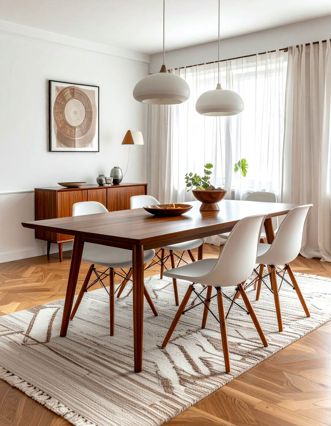 Mid Century Modern Dining Set - 30 achievable dining room ideas