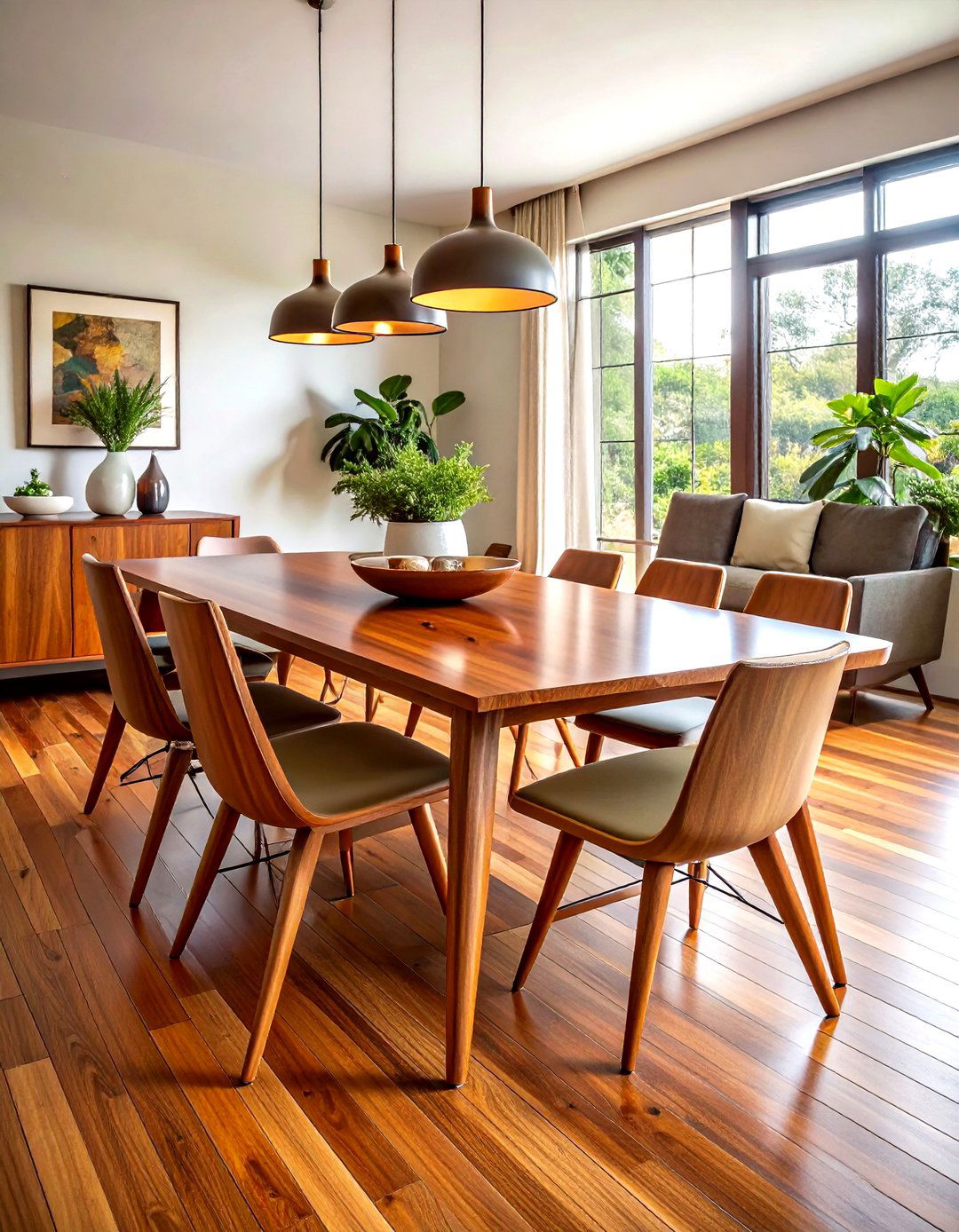 Mid Century Modern Dining Table - 30 large dining table ideas