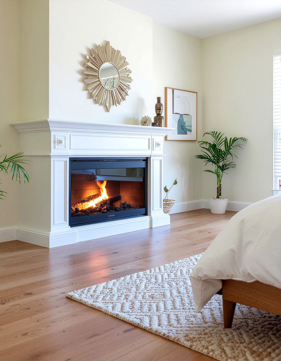 Mid Century Modern Electric Fireplace Bedroom - 30 bedroom electric fireplace ideas