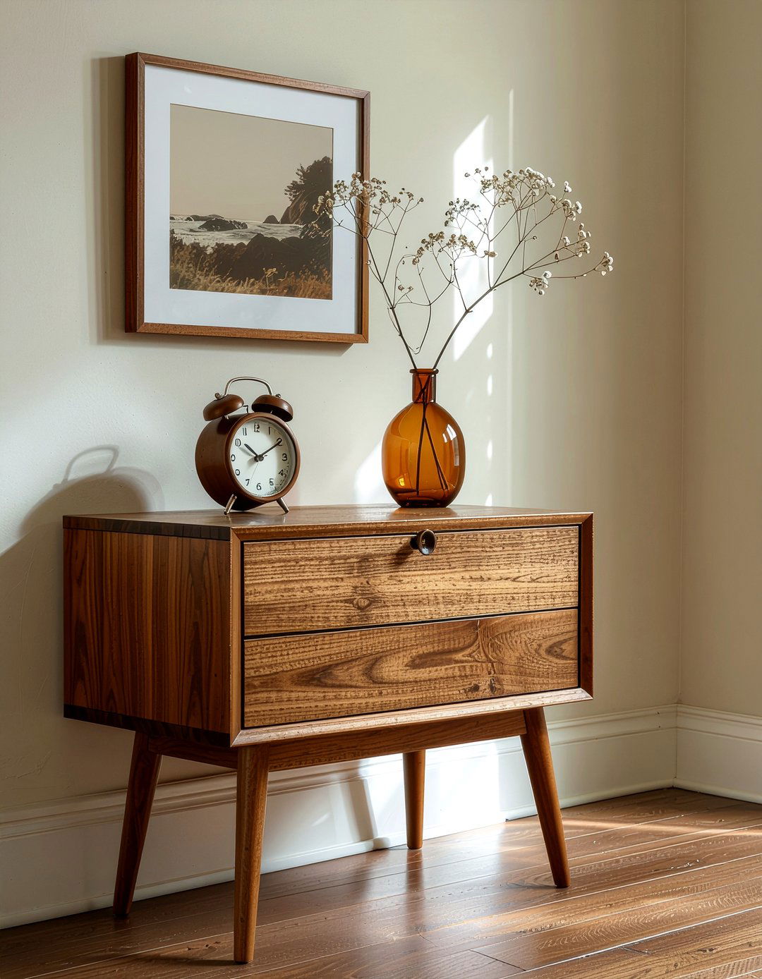 Mid Century Modern Floating Nightstand - 30 bedroom wall mounted nightstands