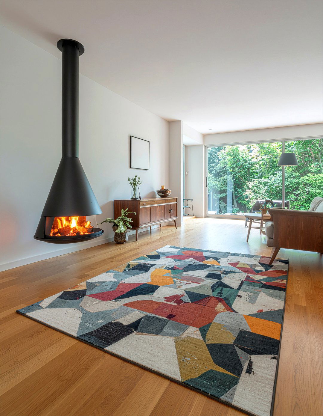 Mid Century Modern Gas Fireplace - 30 living room gas fireplace ideas