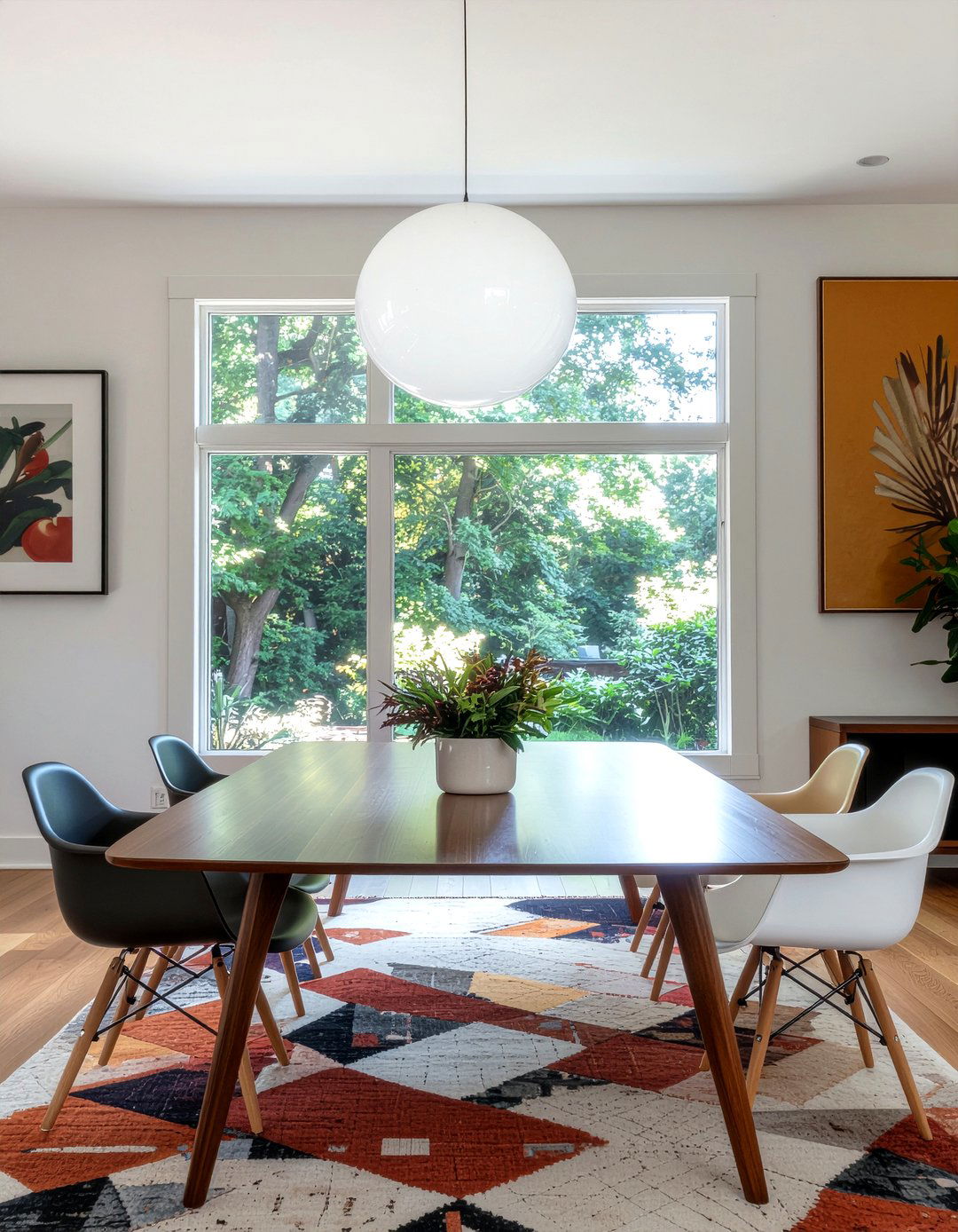 Mid Century Modern Globe - 30 dining room pendant ideas