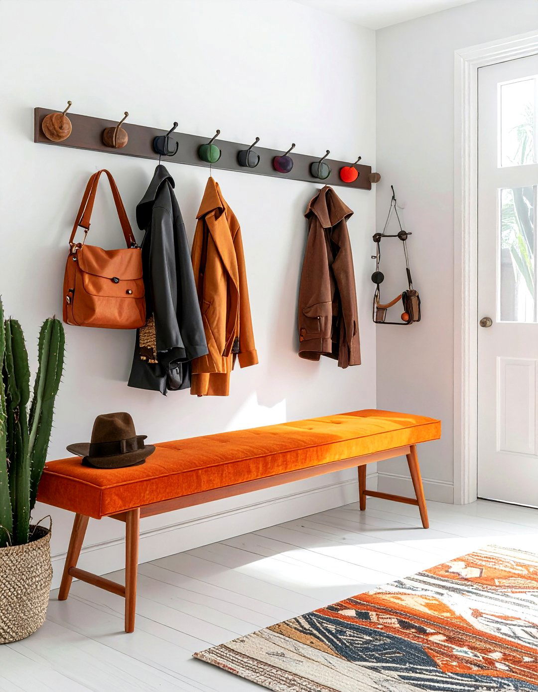 Mid Century Modern Hooks - 30 mudroom hook ideas