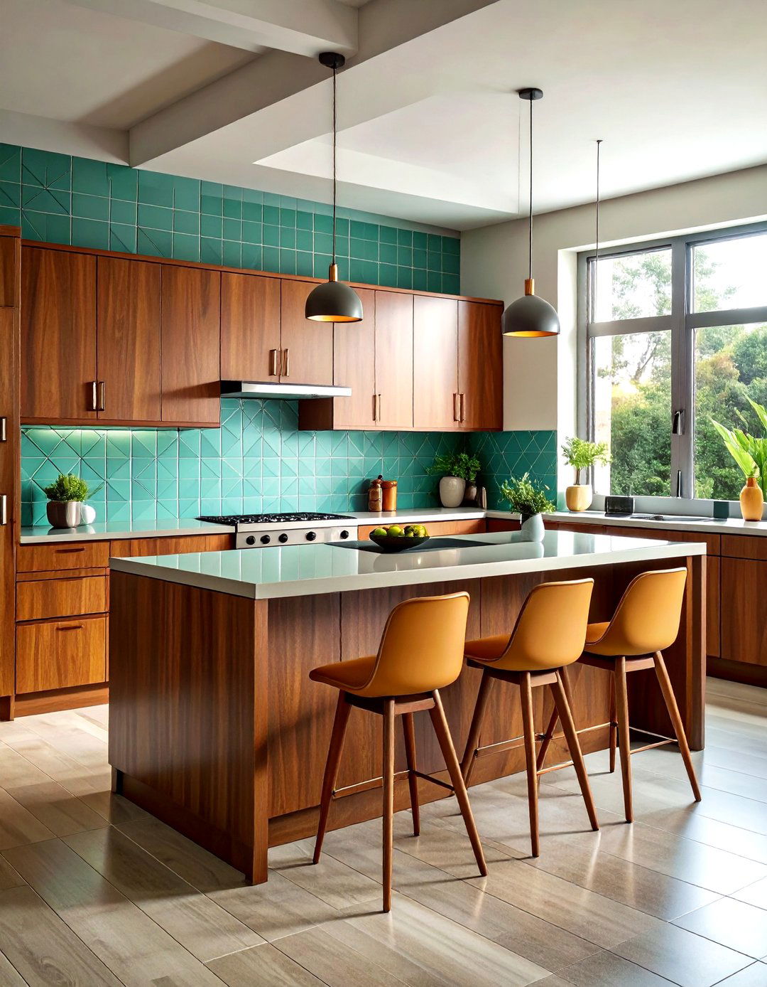 Mid Century Modern Kitchen - 30 kitchen enhancement ideas
