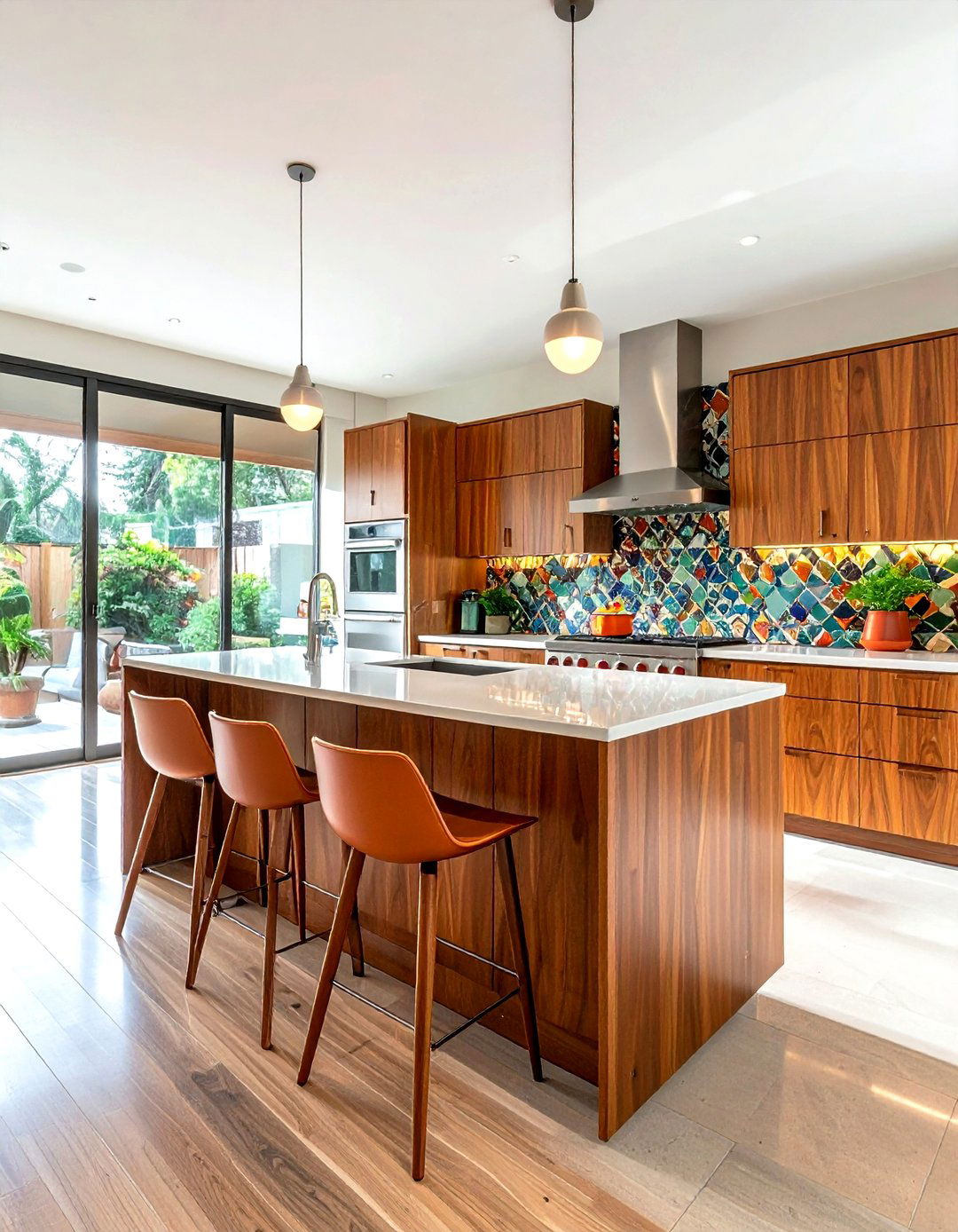 Mid Century Modern Kitchen - 30 kitchen gut renovation ideas