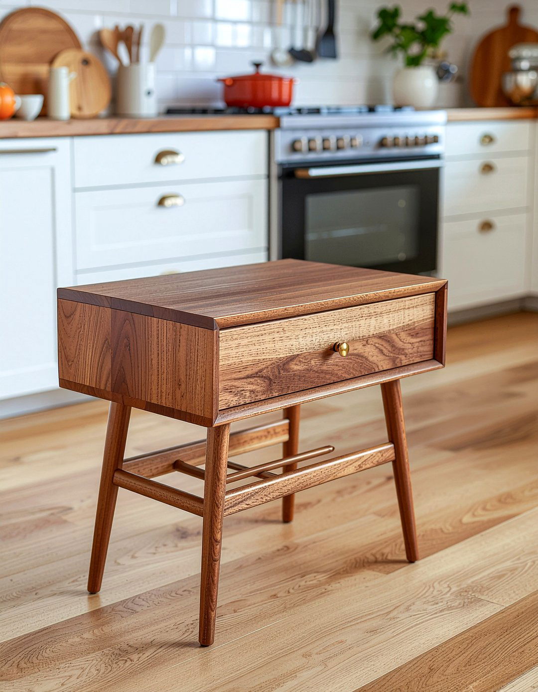 Mid Century Modern Kitchen Cart - 30 kitchen cart ideas