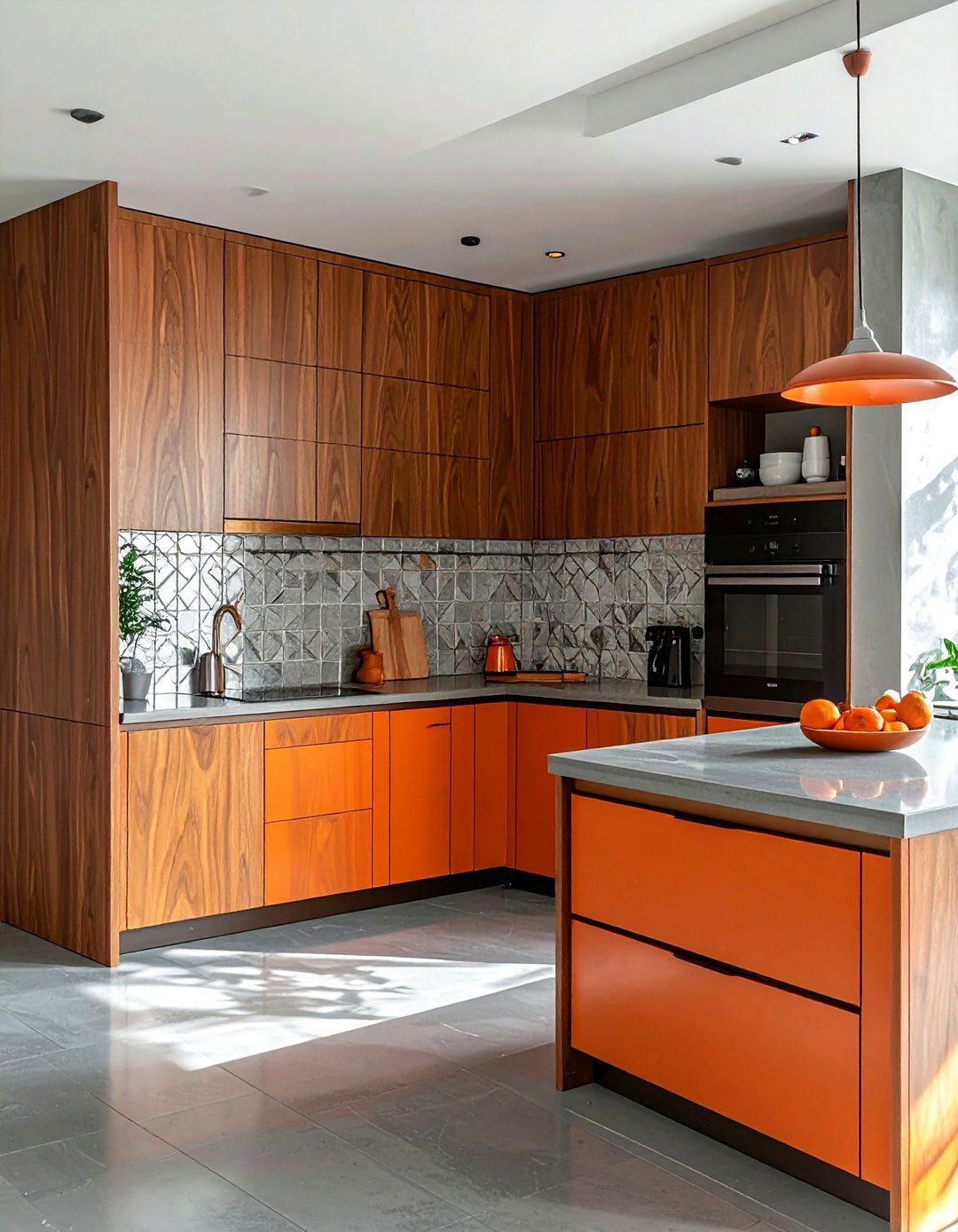 Mid Century Modern Kitchen Concrete - 30 polished concrete floor kitchen ideas