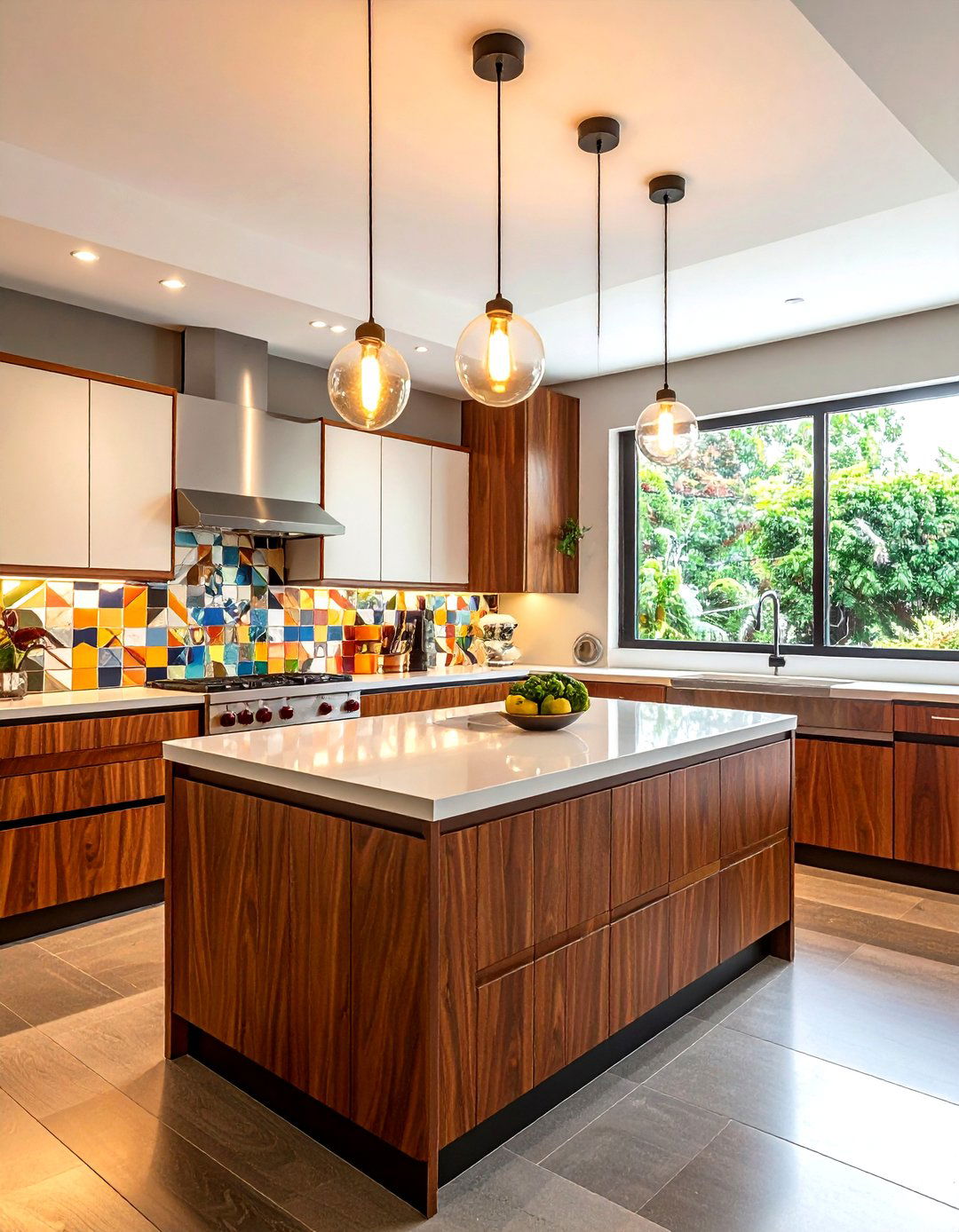 Mid Century Modern Light - 30 flush mount kitchen light ideas