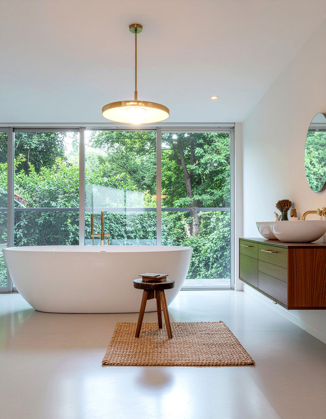 Mid Century Modern Light - 30 bathroom ceiling light ideas