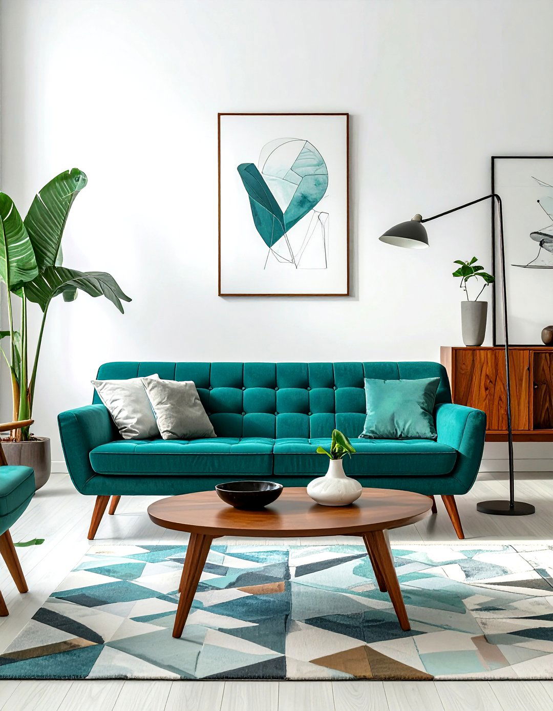 Mid Century Modern Living Room - 30 living room pull out couch ideas