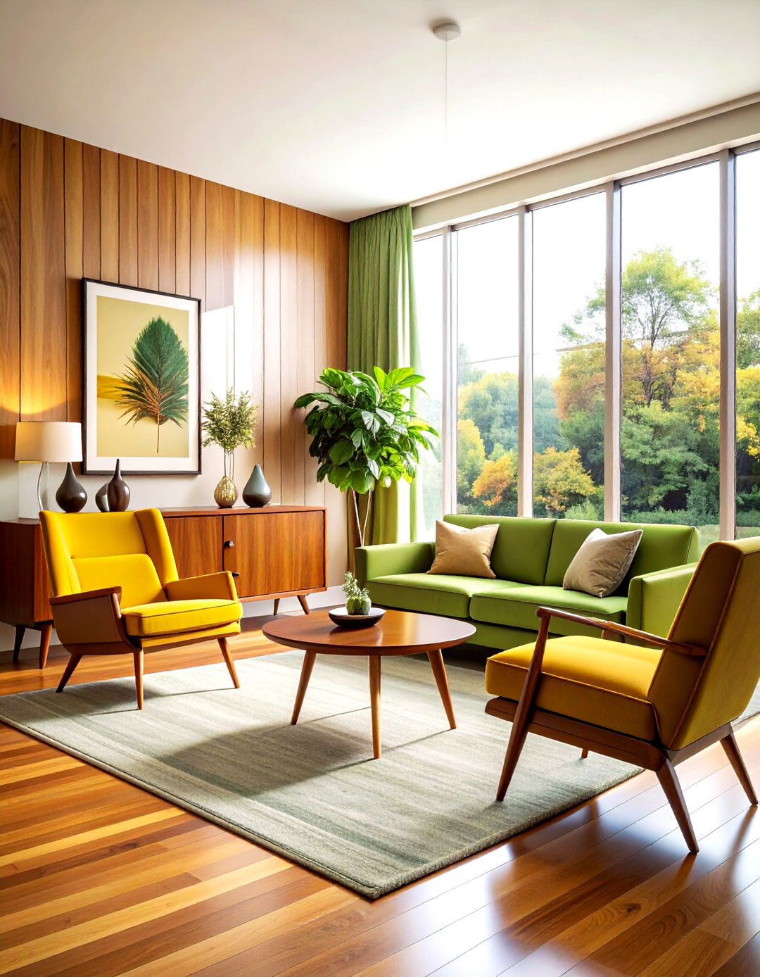 Mid Century Modern Living Room - 30 serene living room ideas